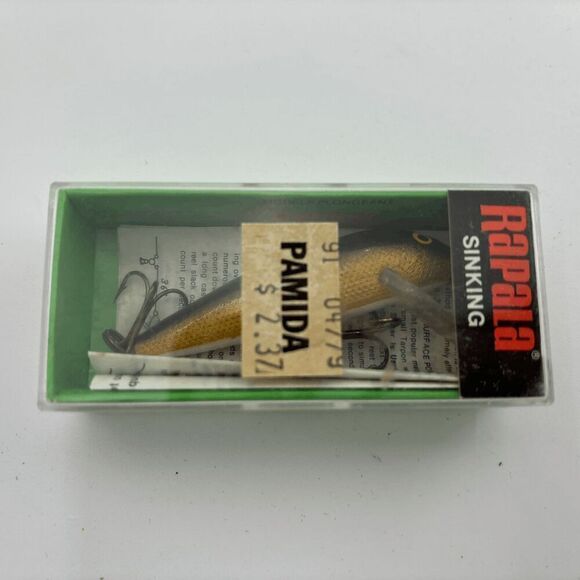 Vintage Rapala Uppoava Sinking 2 1/4' CD-7 G Kulta Gold Or New in Box - Picture 1 of 2